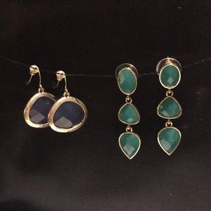 Two pair Bright earrings for summer